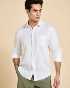 Best Dunnes Stores Paul Costelloe Living Men Long Sleeve Linen Solid Shirt