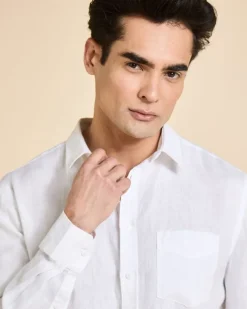 Best Dunnes Stores Paul Costelloe Living Men Long Sleeve Linen Solid Shirt