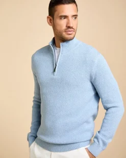 Discount Dunnes Stores Paul Costelloe Living Men Textured Quarter Zip Jumper