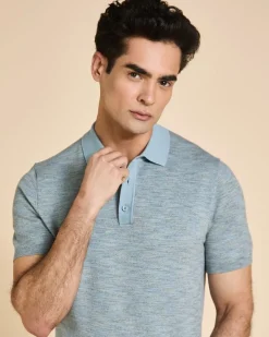Outlet Dunnes Stores Paul Costelloe Living Men Space Dye Short-Sleeved Polo