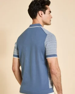 Outlet Dunnes Stores Paul Costelloe Living Men Jacquard Knitted Polo