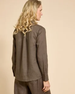 Sale Dunnes Stores Paul Costelloe Living Studio Khaki Linen Shirt