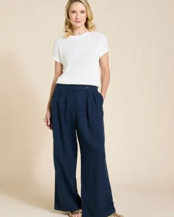 Fashion Dunnes Stores Paul Costelloe Living Studio Ivory Parga Short Sleeve Knit