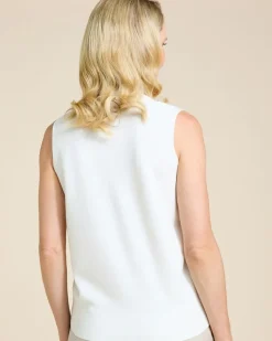 Sale Dunnes Stores Paul Costelloe Living Studio Ivory Sleeveless Cardigan