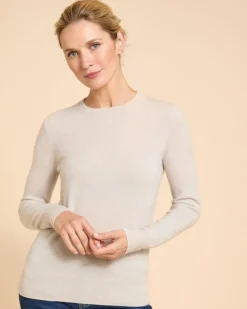 Discount Dunnes Stores Paul Costelloe Living Studio Stone 100% Cashmere Crew Neck Jumper
