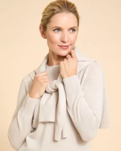 Discount Dunnes Stores Paul Costelloe Living Studio Stone 100% Cashmere Crew Neck Jumper