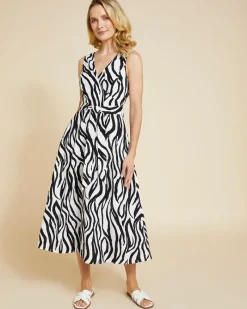Hot Dunnes Stores Paul Costelloe Living Studio Print Wrap Midi Dress
