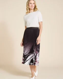 Clearance Dunnes Stores Paul Costelloe Living Studio Print Pleat Skirt