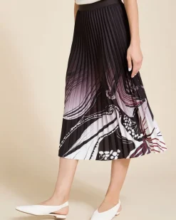Clearance Dunnes Stores Paul Costelloe Living Studio Print Pleat Skirt