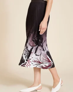 Clearance Dunnes Stores Paul Costelloe Living Studio Print Pleat Skirt