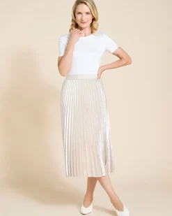 Sale Dunnes Stores Paul Costelloe Living Studio Ivory Foil Skirt