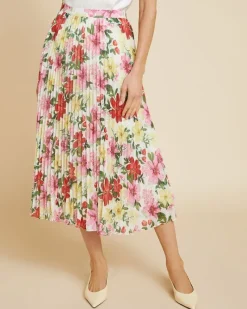 New Dunnes Stores Paul Costelloe Living Studio Floral Pleat Skirt