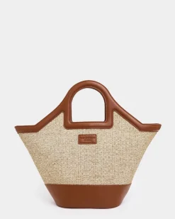 Clearance Dunnes Stores Paul Costelloe Living Studio Brown Beach Bag