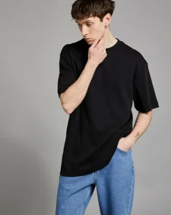 Sale Dunnes Stores Paul Galvin Black Heavyweight Loose Fit T-Shirt