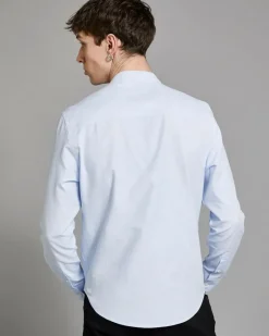 Best Dunnes Stores Paul Galvin Cotton Blend Long-Sleeved Grandad Shirt