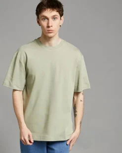 Hot Dunnes Stores Paul Galvin Khaki Heavyweight Loose Fit T-Shirt