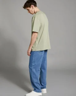 Hot Dunnes Stores Paul Galvin Khaki Heavyweight Loose Fit T-Shirt