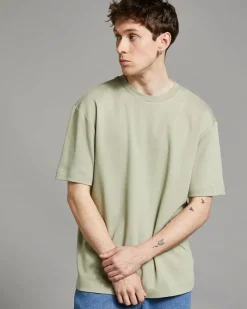Hot Dunnes Stores Paul Galvin Khaki Heavyweight Loose Fit T-Shirt
