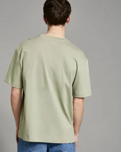 Hot Dunnes Stores Paul Galvin Khaki Heavyweight Loose Fit T-Shirt