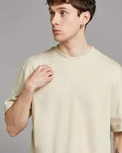 Outlet Dunnes Stores Paul Galvin Stone Heavyweight Loose Fit T-Shirt
