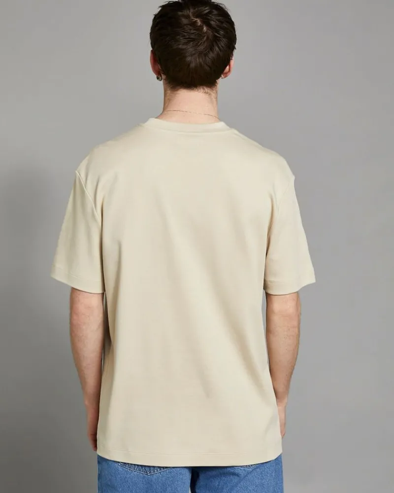 Outlet Dunnes Stores Paul Galvin Stone Heavyweight Loose Fit T-Shirt
