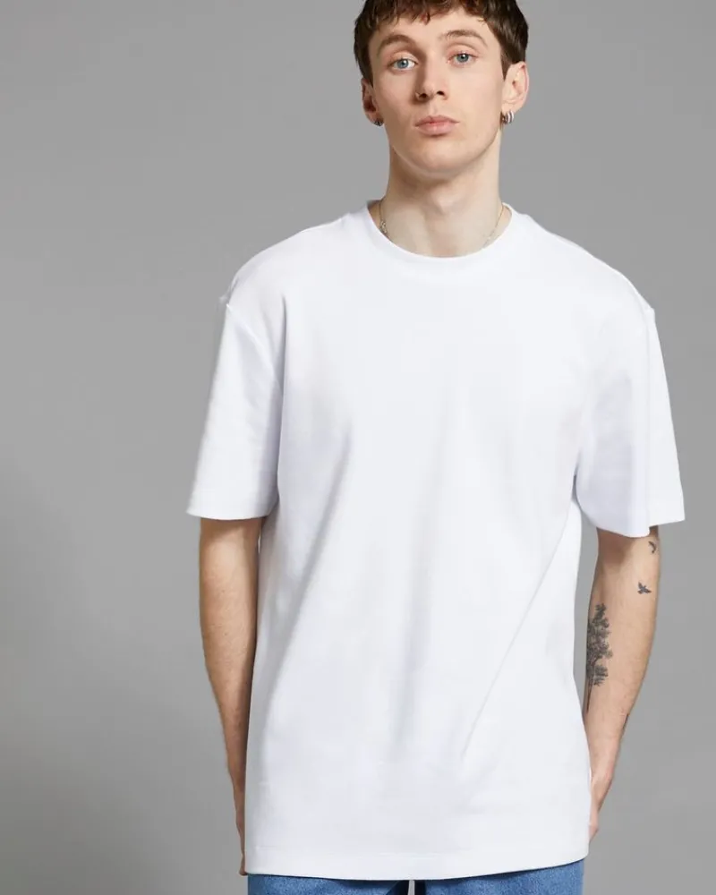 Best Dunnes Stores Paul Galvin White Heavyweight Loose Fit T-Shirt