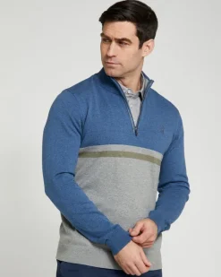 Hot Dunnes Stores Pádraig Harrington Colour Block Half Zip Jumper