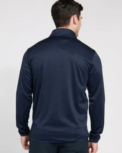 Discount Dunnes Stores Pádraig Harrington Half Zip Jacquard Stripe Top