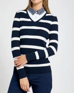 Clearance Dunnes Stores Pádraig Harrington Navy Cable Knit GolfJumper