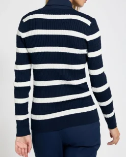 Clearance Dunnes Stores Pádraig Harrington Navy Cable Knit GolfJumper