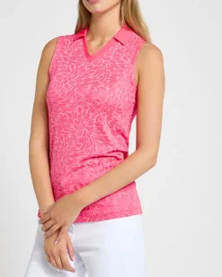 Online Dunnes Stores Pádraig Harrington Pink Jacquard Golf Polo