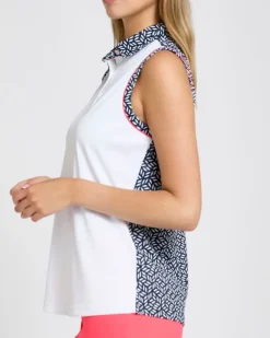 Outlet Dunnes Stores Pádraig Harrington Print Sleeveless Golf Polo
