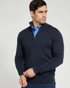 Fashion Dunnes Stores Pádraig Harrington Quarter Zip Funnel Neck Knit Jumper