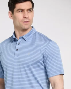 New Dunnes Stores Pádraig Harrington Textured Stripe Polo