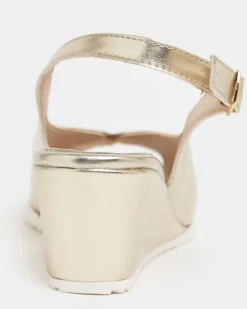 Fashion Dunnes Stores Peep-Toe Wedge Shoe