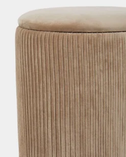 Clearance Dunnes Stores Pintuck Velvet Footstool With Storage
