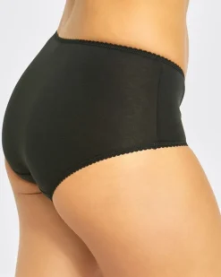 Discount Dunnes Stores Plain Cotton Rich Midi Briefs - Pack of 5
