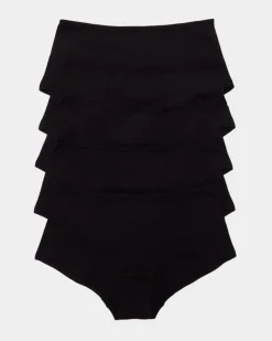 Discount Dunnes Stores Plain Cotton-Rich Shorts - Pack of 5