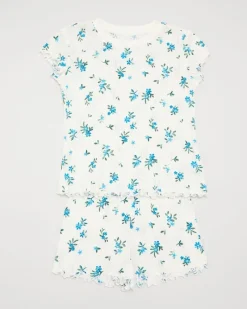 New Dunnes Stores Pointelle Boxer Shorts Pyjamas (3-14 Years)