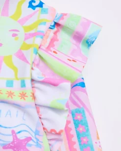 Online Dunnes Stores Postcard Unitard Swimsuit Set (6 Months-6 Years) - 2 Pieces