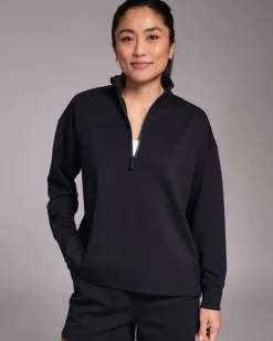 Sale Dunnes Stores Powercut All-Day Wear Half Zip Outerspace Navy Sweatshirt