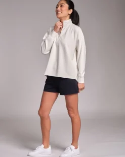 Best Dunnes Stores Powercut All-Day Wear Half Zip Marshmallow Sweatshirt