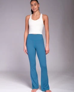 Clearance Dunnes Stores Powercut All-Day Wear Vintage Blue Flared Leggings