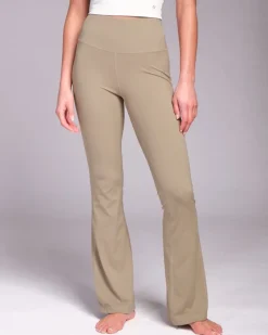 Fashion Dunnes Stores Powercut All-Day-Wear Sandy Taupe Flared Leggings