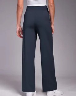 Discount Dunnes Stores Powercut All-Day-Wear Wide Leg Trousers Outerspace Navy