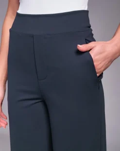 Discount Dunnes Stores Powercut All-Day-Wear Wide Leg Trousers Outerspace Navy