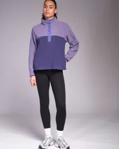 Clearance Dunnes Stores Powercut Ascend Half Snap Purple Haze Fleece