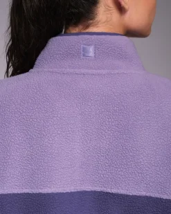 Clearance Dunnes Stores Powercut Ascend Half Snap Purple Haze Fleece