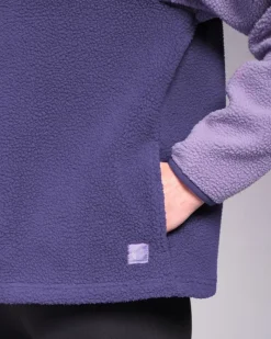 Clearance Dunnes Stores Powercut Ascend Half Snap Purple Haze Fleece