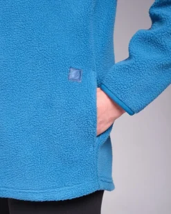 Online Dunnes Stores Powercut Ascend Quarter Zip Vintage Blue Fleece